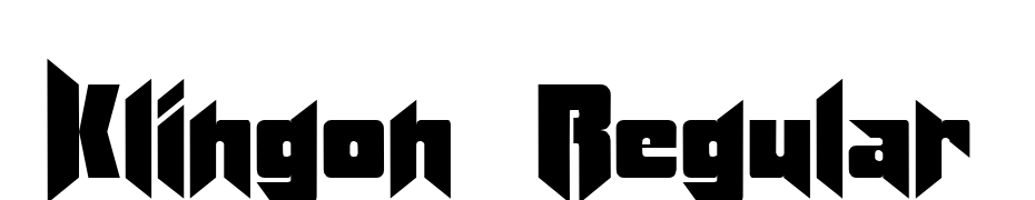 Klingon Regular Font Download Free