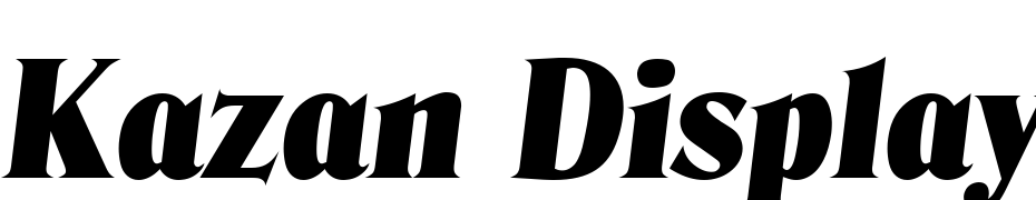 Kazan Display Ssi Italic Font Download Free