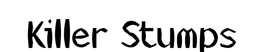Killer Stumps Font Download Free