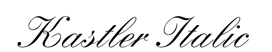 Kastler Italic Font Download Free