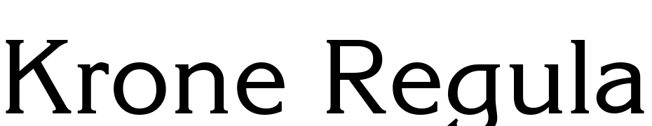 Krone Regular Font Download Free