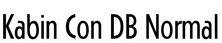 Kabin Con DB Normal Font Download Free