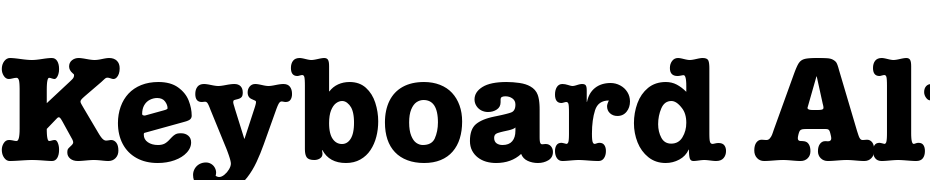 Keyboard Alternate SSi Bold Alternate cкачати шрифт безкоштовно