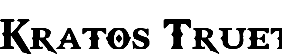 Kratos Truetype Font Download Free