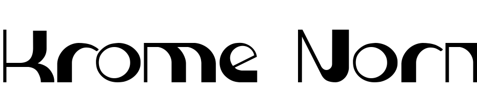 Krome Normal Font Download Free