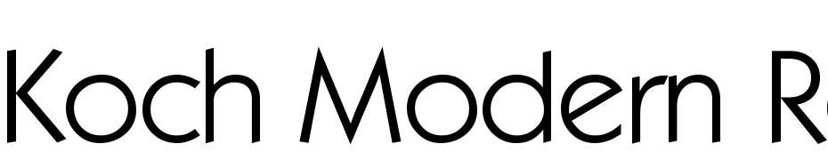 Koch Modern Regular DB Font Download Free