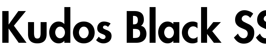 Kudos Black SSi Black Font Download Free