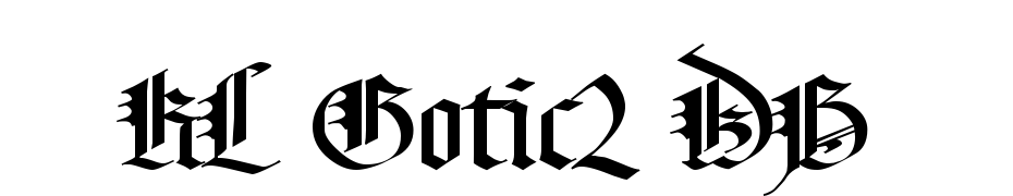 KL Gotic2 DB Font Download Free
