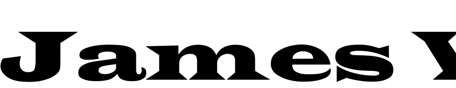 James Wide Font Download Free