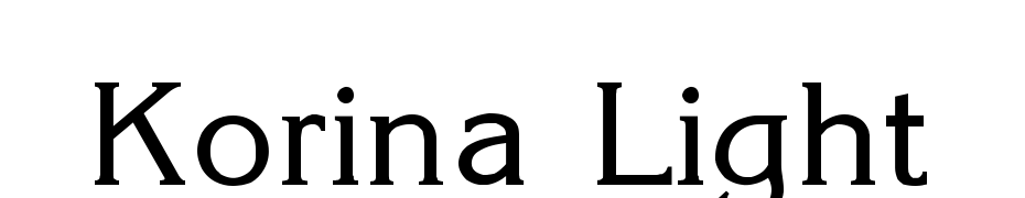 Korina Light Font Download Free
