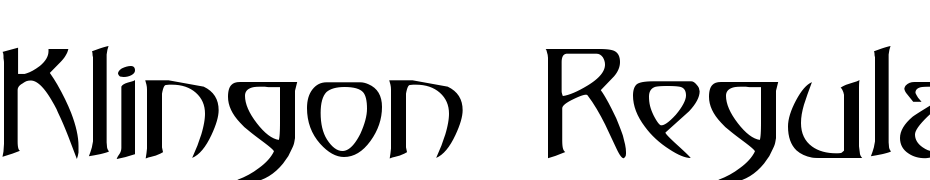 Klingon Regular Font Download Free