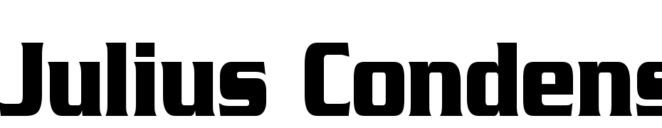 Julius Condensed Black Regular Font Download Free