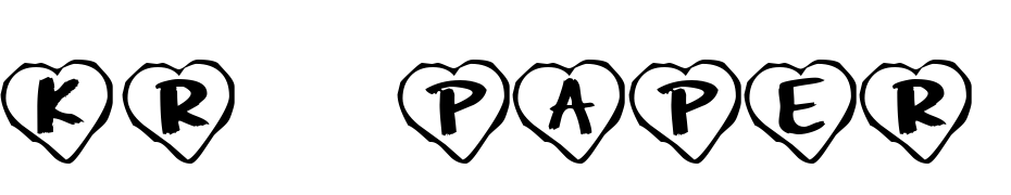 KR Paper Hearts Font Download Free