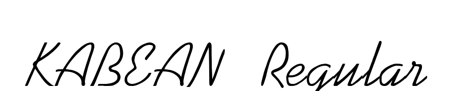 KABEAN Regular Font Download Free