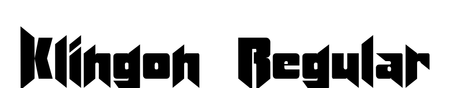 Klingon Regular Font Download Free