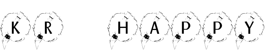 KR Happy New Year 2002 Font Download Free