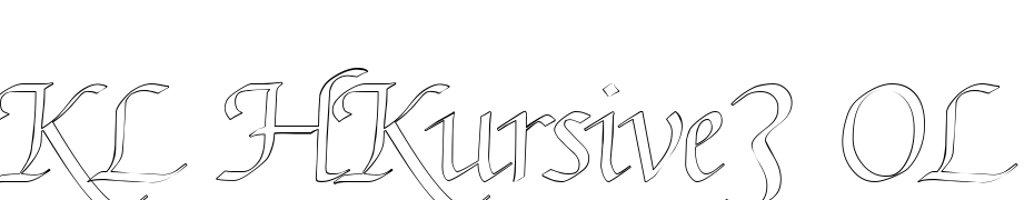 KL HKursive3 OL DB Font Download Free