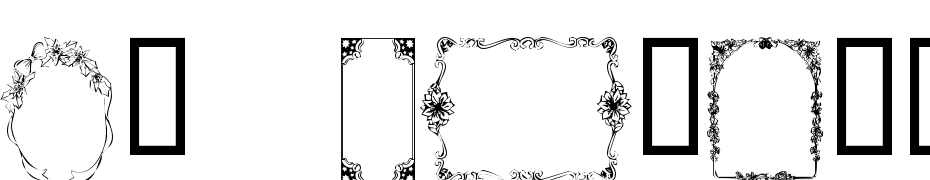 KR Christmas Frames Font Download Free