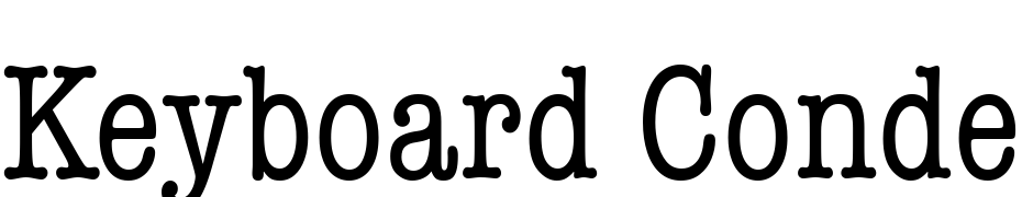 Keyboard Condensed SSi Condensed Font Download Free