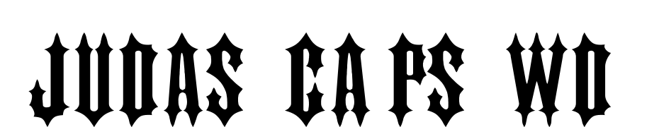 Judas Caps Wd Font Download Free