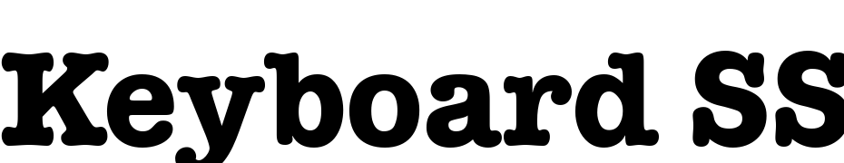 Keyboard SSi Bold Font Download Free