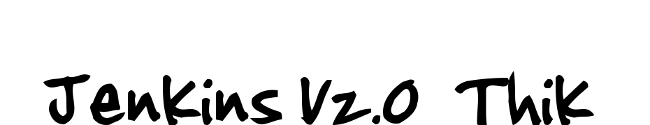 Jenkins V2.0  Thik Font Download Free