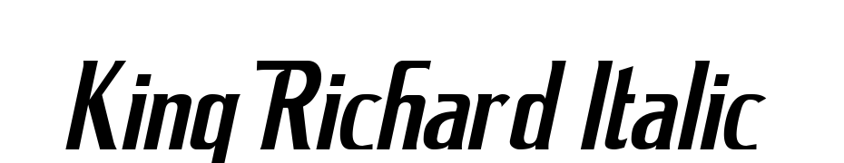 King Richard Italic Font Download Free