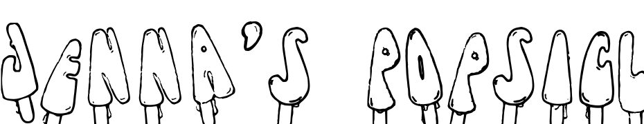 Jenna's Popsicles Font Download Free