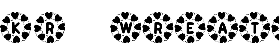 KR Wreath Of Hearts Font Download Free