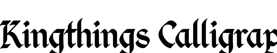 Kingthings Calligraphica Font Download Free