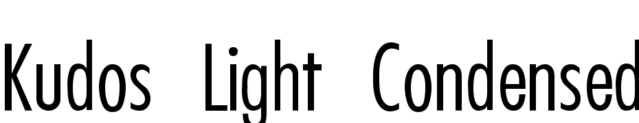Kudos Light Condensed SSi Extra Light Condensed Font Download Free
