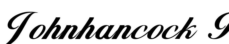 John Hancock Regular Font Download Free