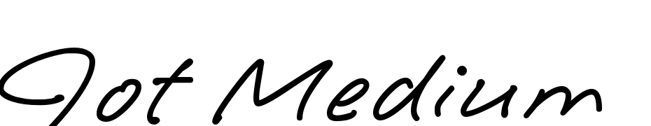 Jot Medium  HMK cкачати шрифт безкоштовно