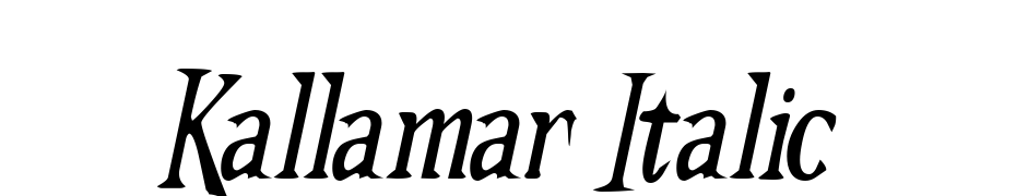 Kallamar Italic Font Download Free