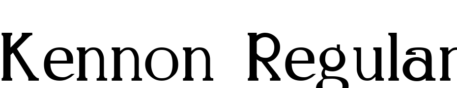 Kennon Regular Font Download Free