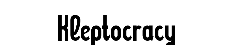 Kleptocracy Font Download Free