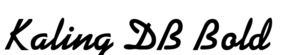 Kaling DB Bold Font Download Free