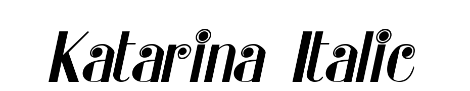 Katarina Italic Font Download Free
