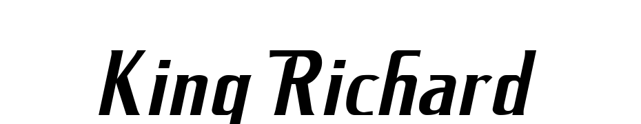 King Richard Font Download Free