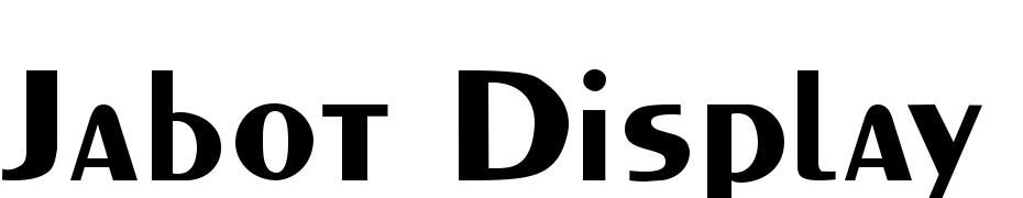 Jabot Display SSi Font Download Free
