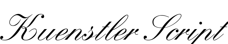 Kuenstler Script Medium cкачати шрифт безкоштовно