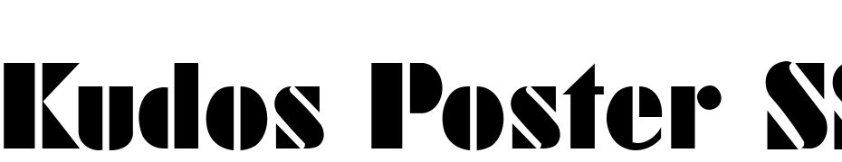 Kudos Poster SSi Poster Font Download Free