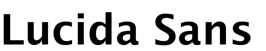 Lucida Sans Demibold Roman Font Download Free