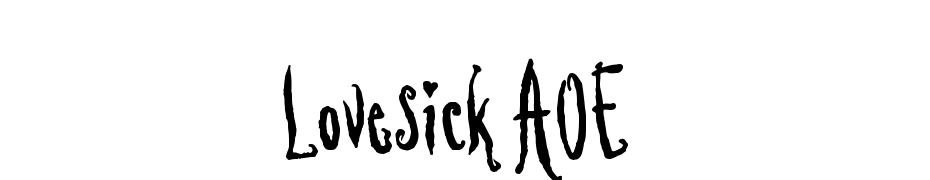 Lovesick AOE Scarica Caratteri Gratis