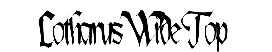 Lotharus Wide Top Font Download Free