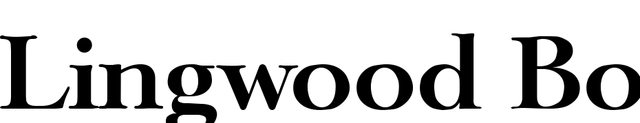 Lingwood Bold Font Download Free
