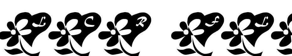 LCR Flowers From My Heart Font Download Free