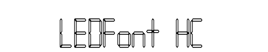 LEDFont HC Font Download Free