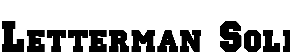 Letterman Solid Font Download Free