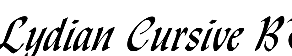 Lydian Cursive BT Font Download Free